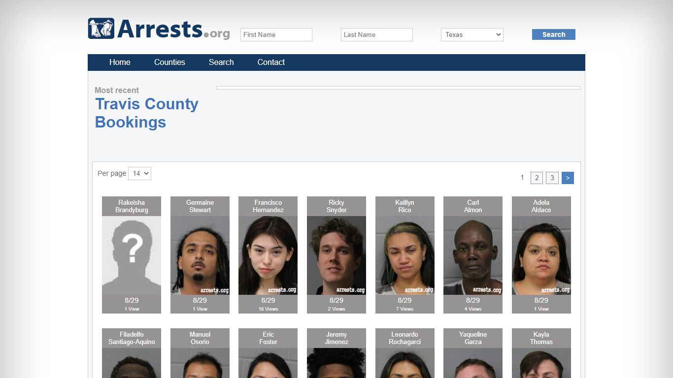 Travis County Arrests and Inmate Search